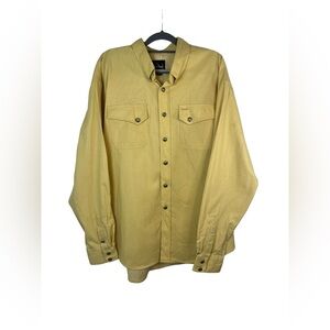 Sterling cowboy‎ men’s yellow buffalo nickel button long sleeve western wear xxl